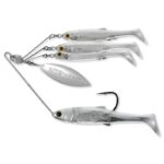 LIVE TARGET BAITBALL SPINNER RIG PEARL WHITE SILVER 3/8 OZ