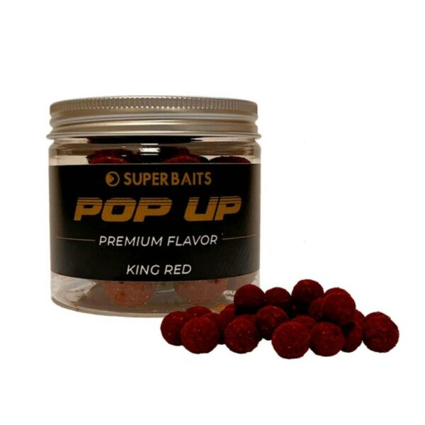 SUPER BAITS KING RED 15MM PREMIUM POP UPS
