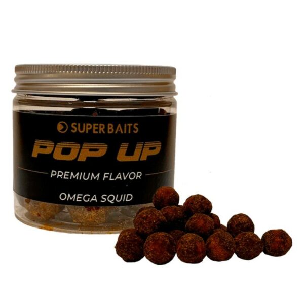 SUPER BAITS OMEGA SQUID 15MM  PREMIUM POP UPS