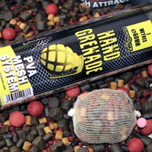 PRO ELITE BAITS MALLA PVA TUBO 60 MM PVA HAND GRENADE - Imagen 2