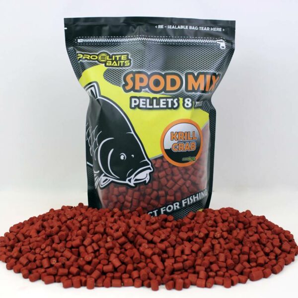 PROELITE BAITS KRILL CRAB SPOD MIX PELLET 8MM 1,800KG - Imagen 2