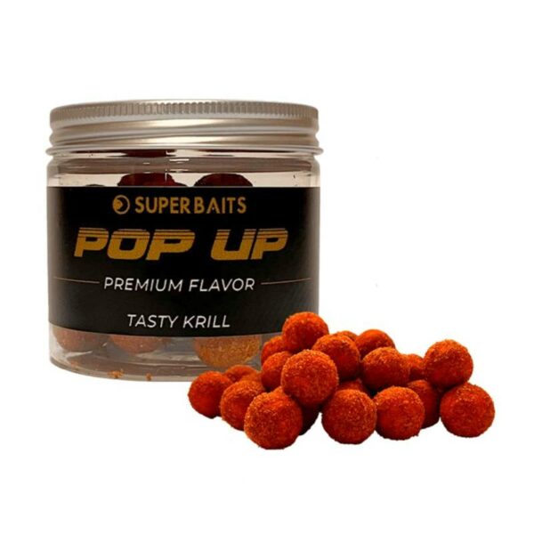SUPER BAITS TASTY KRILL 15MM PREMIUM POP UPS