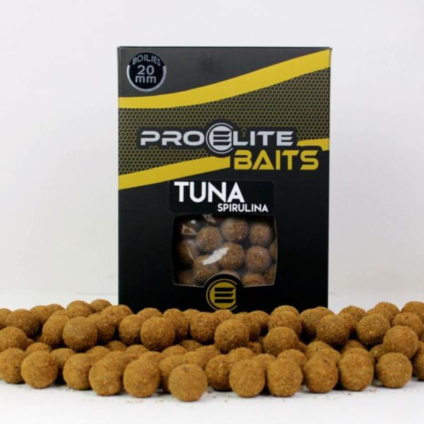 PROELITE BAITS TUNA SPIRULINA 20 MM 1 KILO GOLD BOILIES