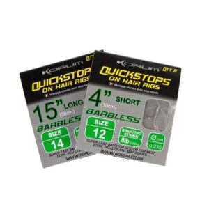 KORUM QUICKSTOPS ON HAIR RIGS BARBLESS