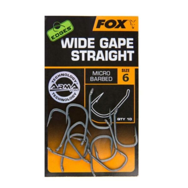 FOX EDGES ANZUELO WIDE GAPE STRAIGHT