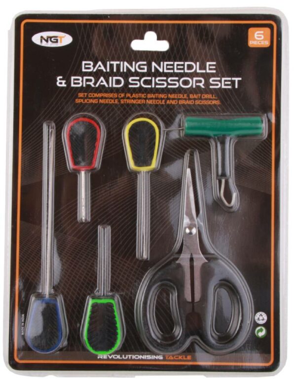 NGT SET BAITS NEEDLE & BRAID SCISSOR