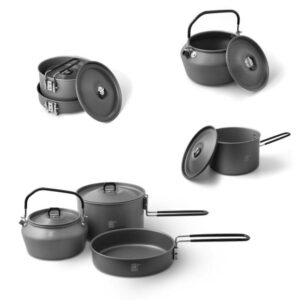 Batería de cocina para camping Delphin CampWare 3en1