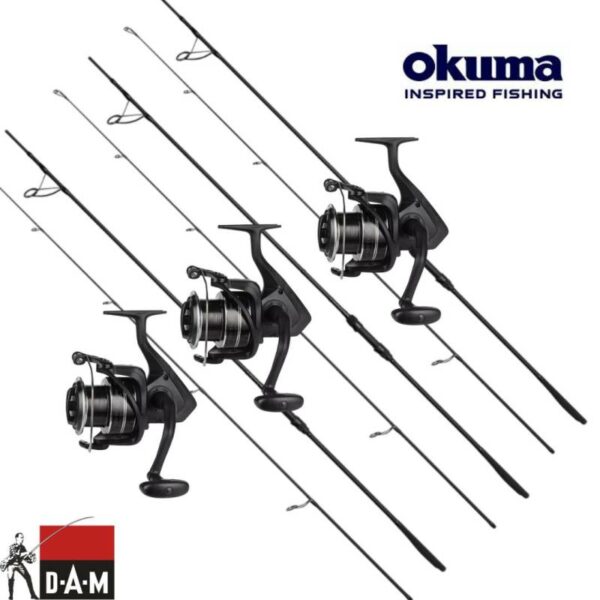COMBO 3 CAÑAS DAM XT5 10PIES+ 3 CARRETES CUSTOM C-7000 - Imagen 2