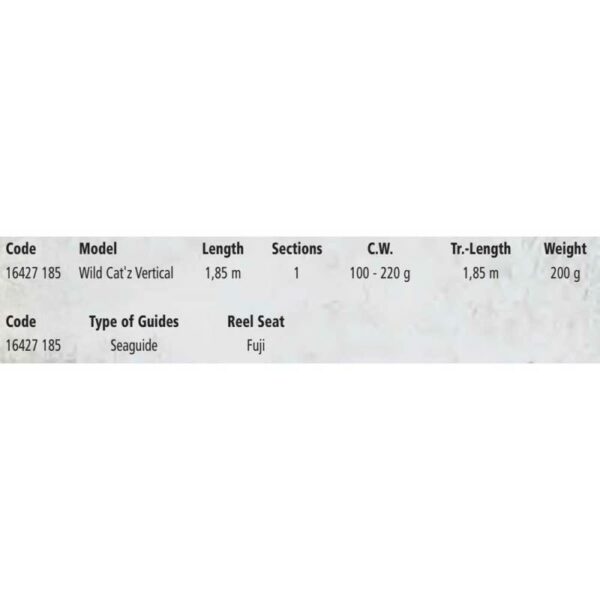 BLACK CAT WILD CAT VERTICAL 1.85M 220G - Imagen 2