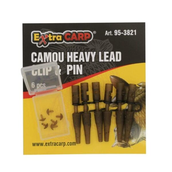 EXTRACARP CAMOU HEAVY LEAD CLIP & PIN