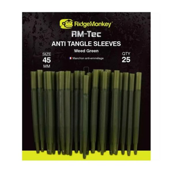 RIDGEMONKEY ANTI TANGLE SLEEVES ORGANIC BROWN 45MM