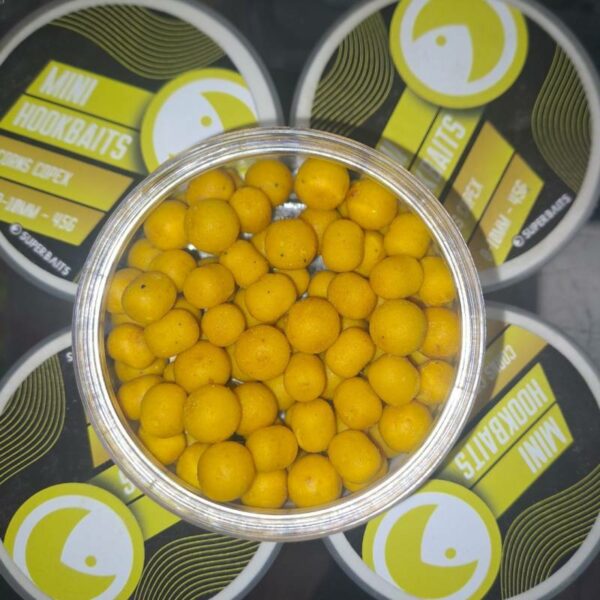 SUPER BAITS MINI BOILIES SUPERBAITS 8-10MM MAIZ SCOPEX