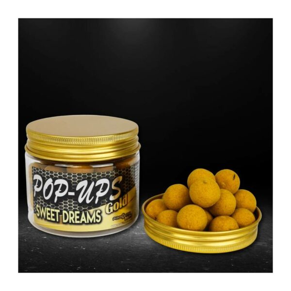 PROELITE BAITS Sweet Dreams Gold Natural 20MM Pop Ups - Imagen 2
