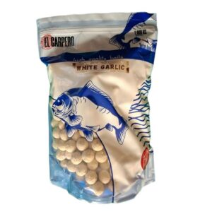 EL CARPERO WHITE GARLIC SOLUBLES  BOILIES 24MM 1,800 KILO