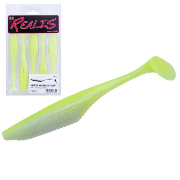 Duo Realis Versa Shad Fat 5.0 F075 Chartreuse Shad