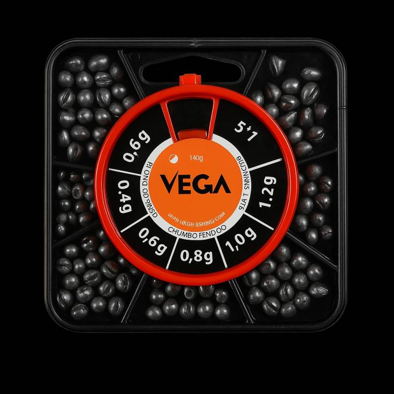 Caja de Plomos Split Shot Vega 140g